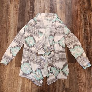 Aztec Print Cardigan